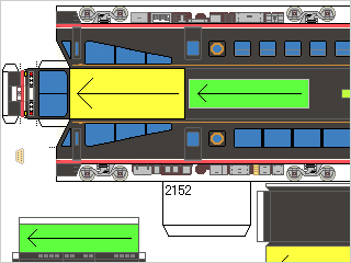 電車のペーパークラフトのダウンロードをして製作しよう